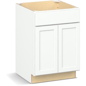 Reliabilt Parkstone II Reliabilt Parkstone II Brilliant White Sink Base Cabinet, 24-in with FF - 641571 | Lowe's Pro Supply
